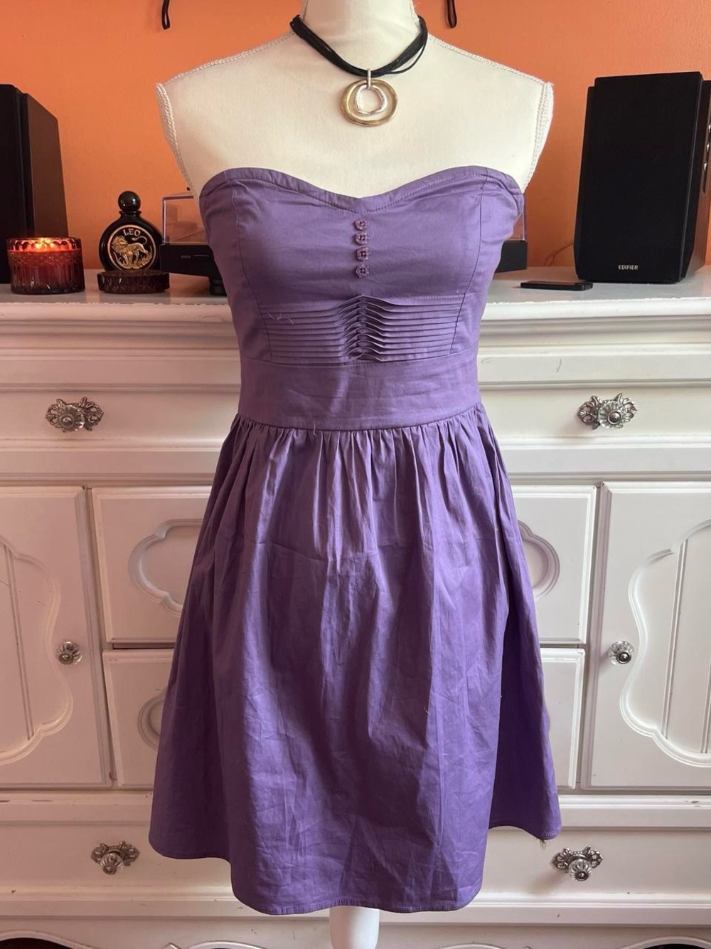 BeBop Strapless Lavender Sweetheart Dress